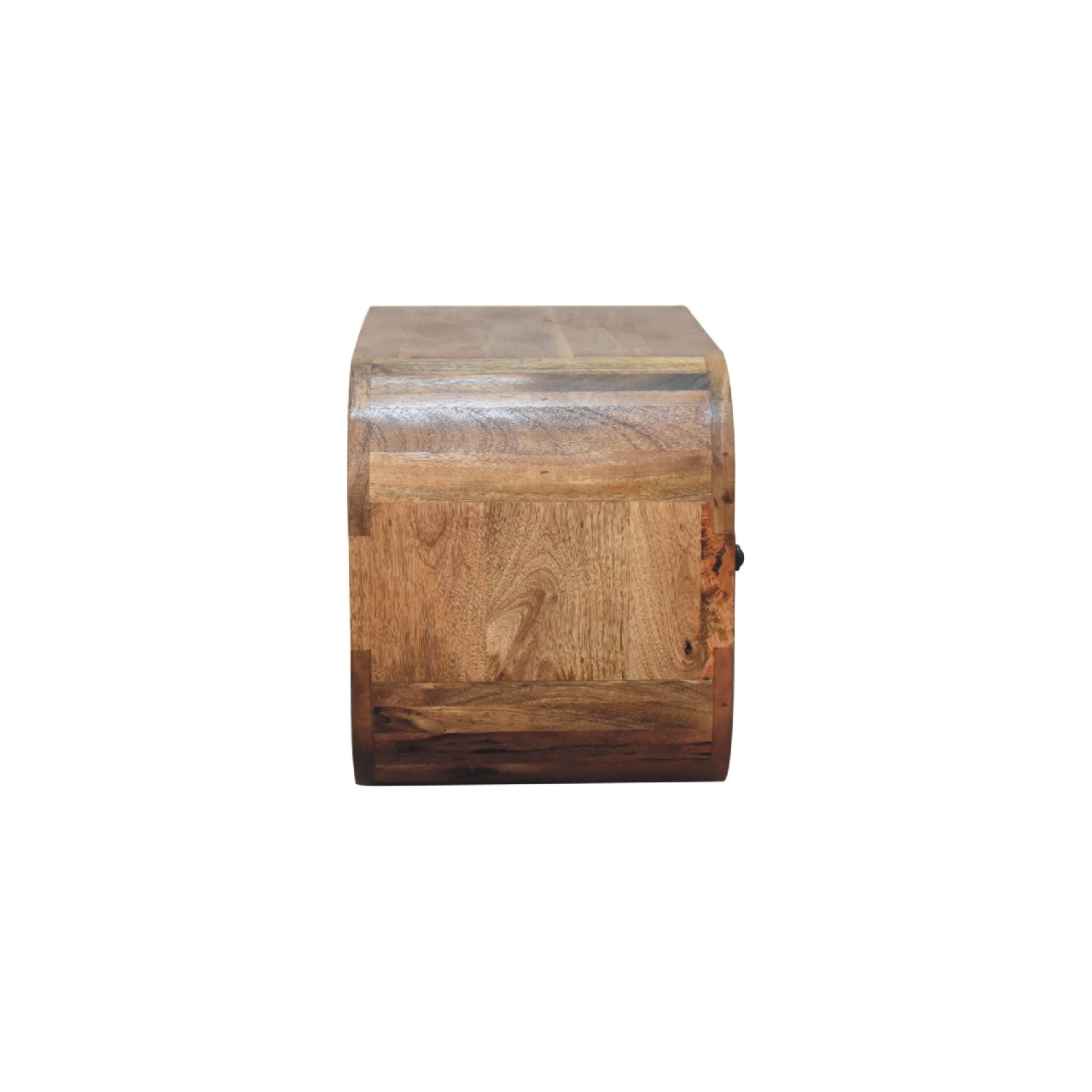 Chestnut Curved Edge Media Unit with 2 Drawers